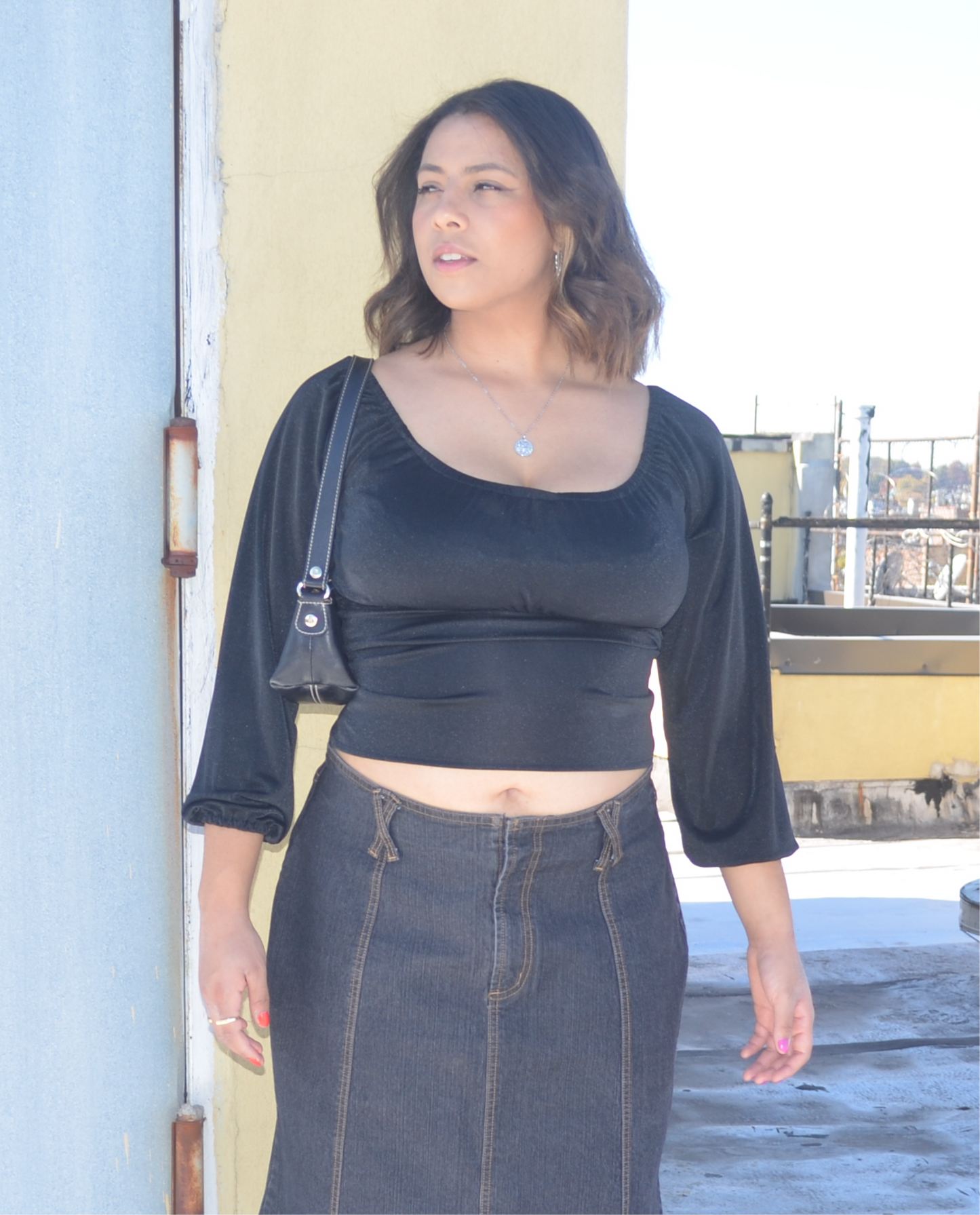 Black Long Sleeve Top