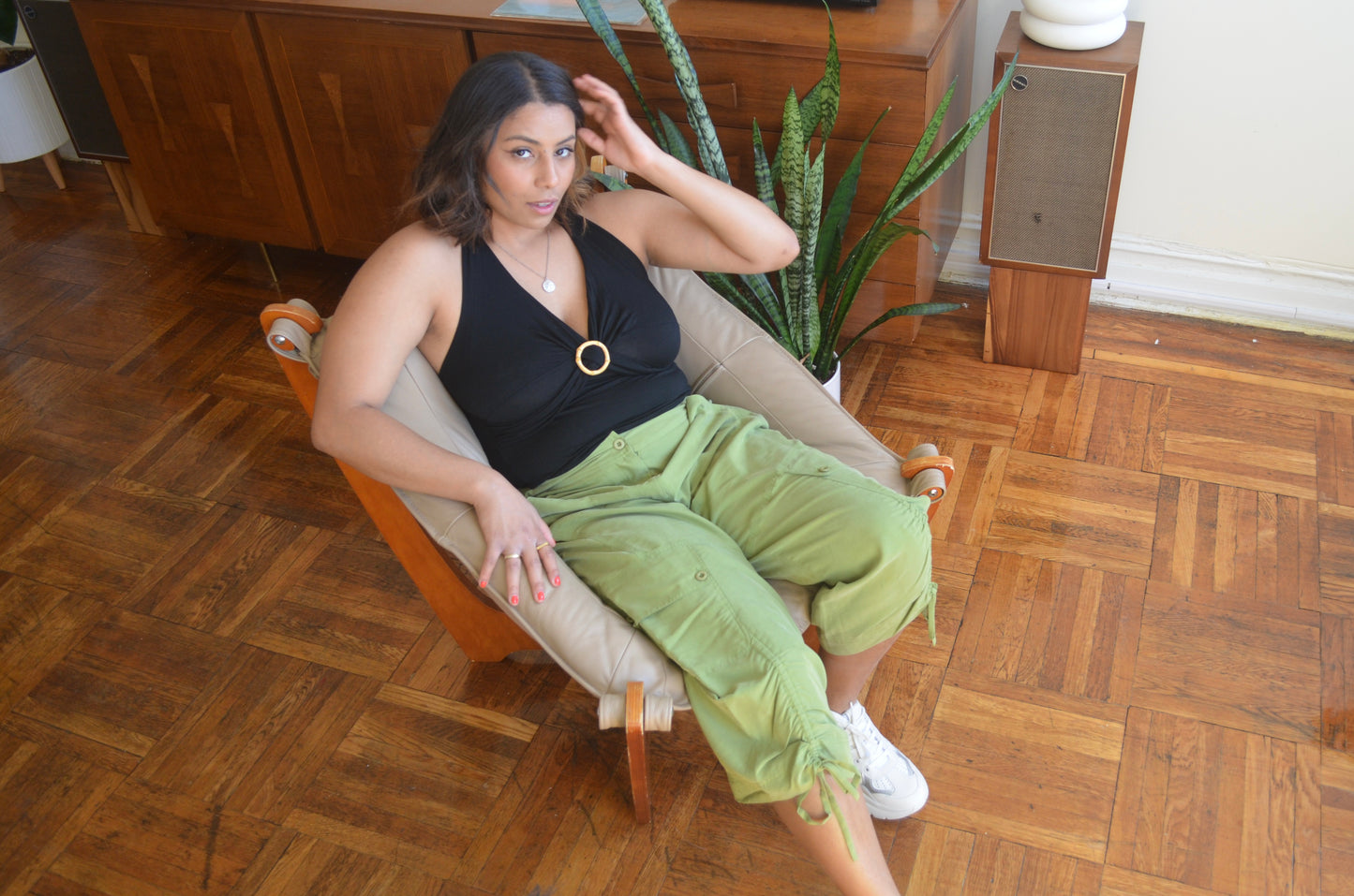 Green Capri Pants