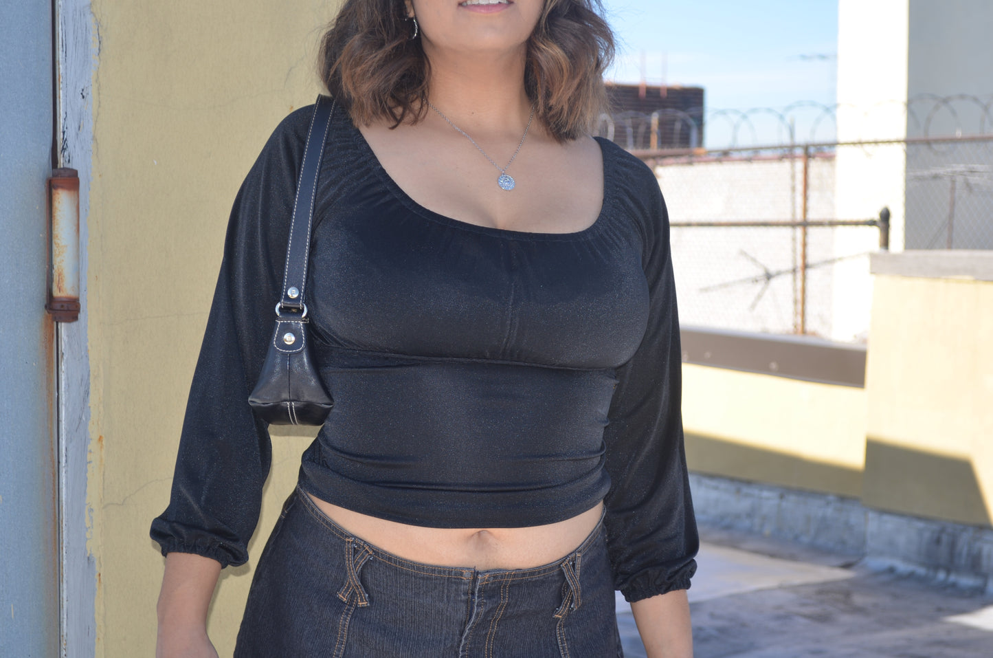 Black Long Sleeve Top