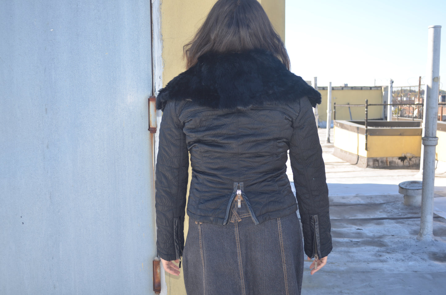 Bebe Quilted Down Jacket