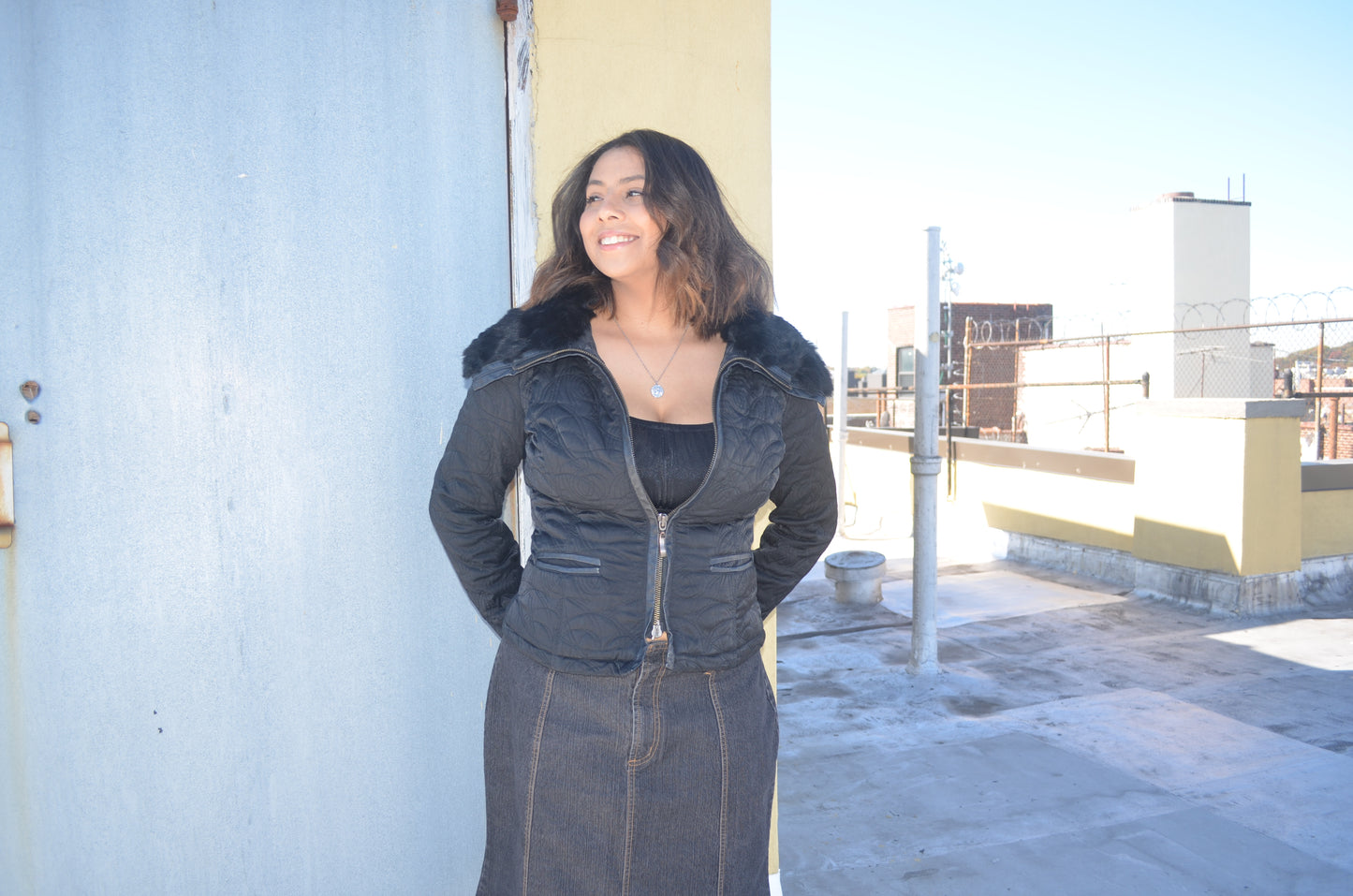 Bebe Quilted Down Jacket